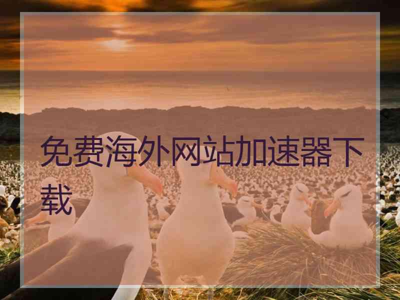 免费海外网站加速器下载