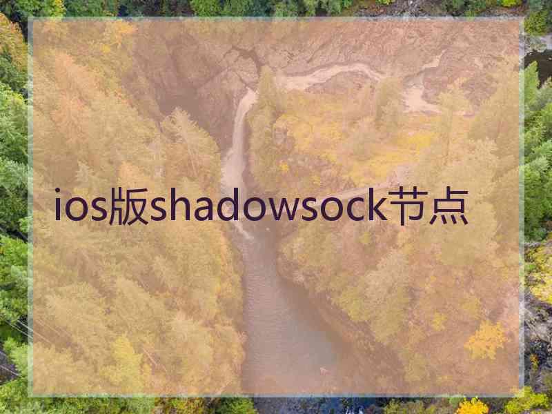 ios版shadowsock节点