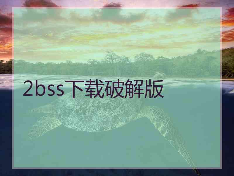 2bss下载破解版