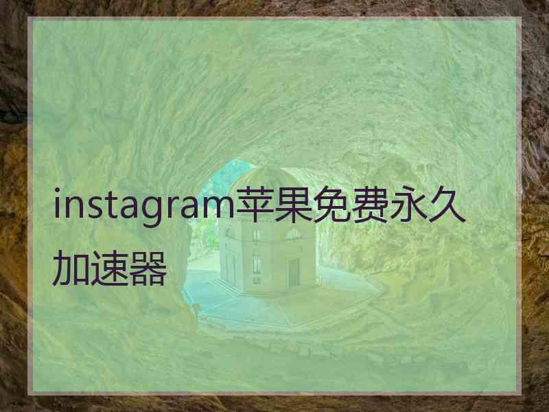 instagram苹果免费永久加速器