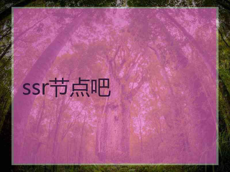 ssr节点吧