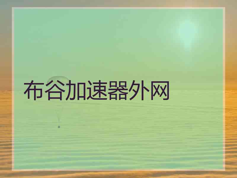 布谷加速器外网