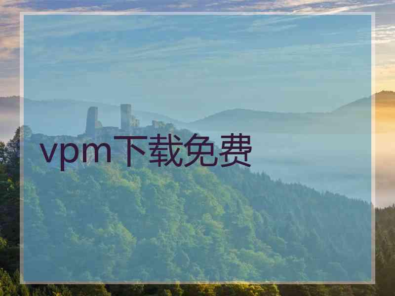 vpm下载免费