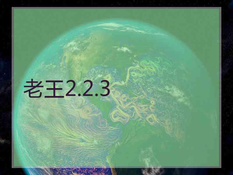 老王2.2.3