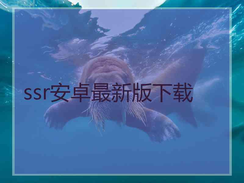 ssr安卓最新版下载