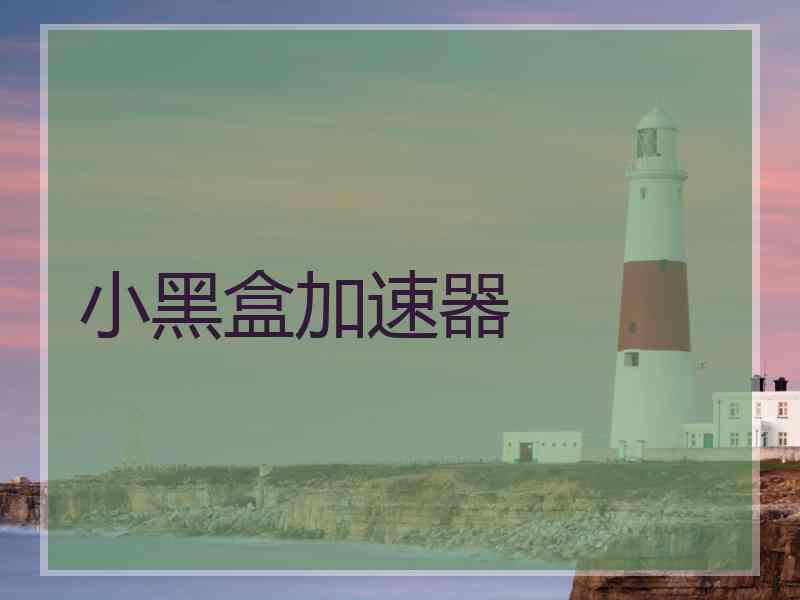 小黑盒加速器