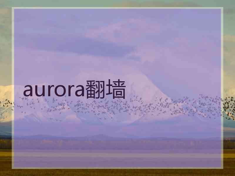 aurora翻墙