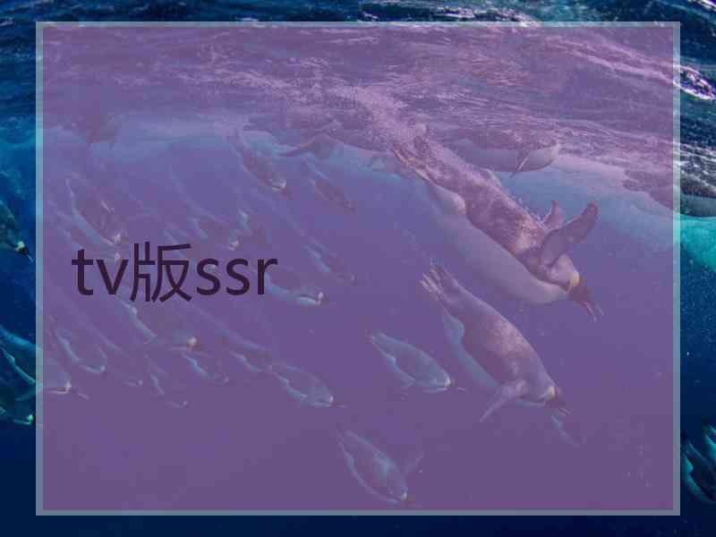 tv版ssr