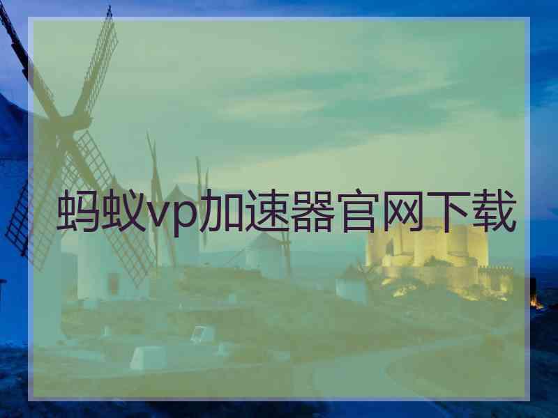 蚂蚁vp加速器官网下载