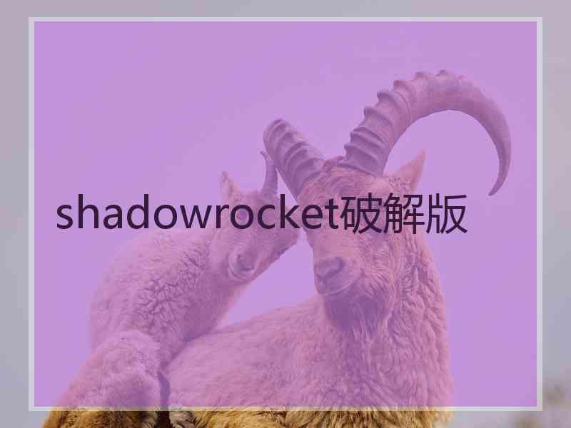 shadowrocket破解版