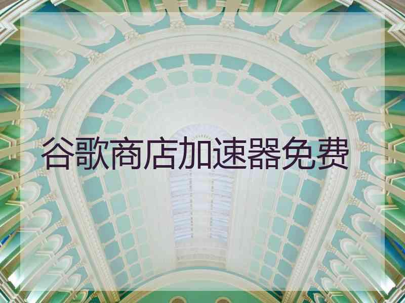 谷歌商店加速器免费