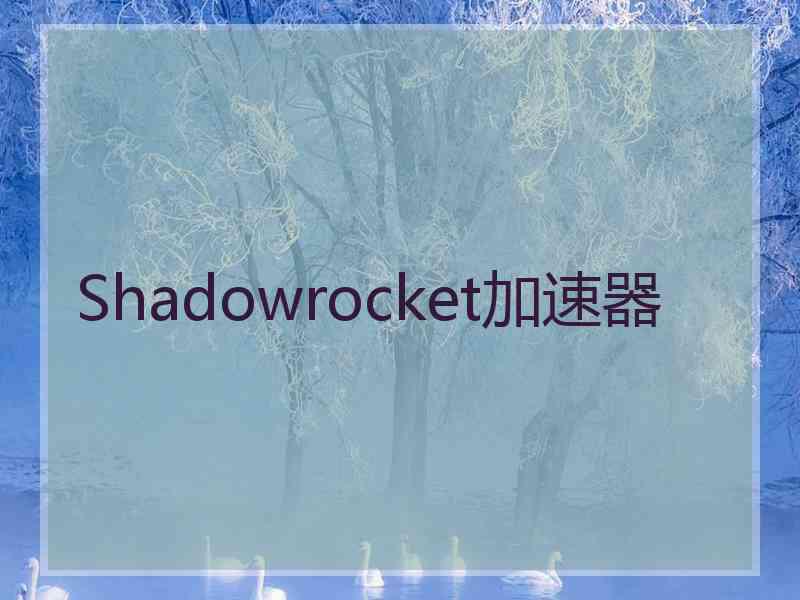 Shadowrocket加速器