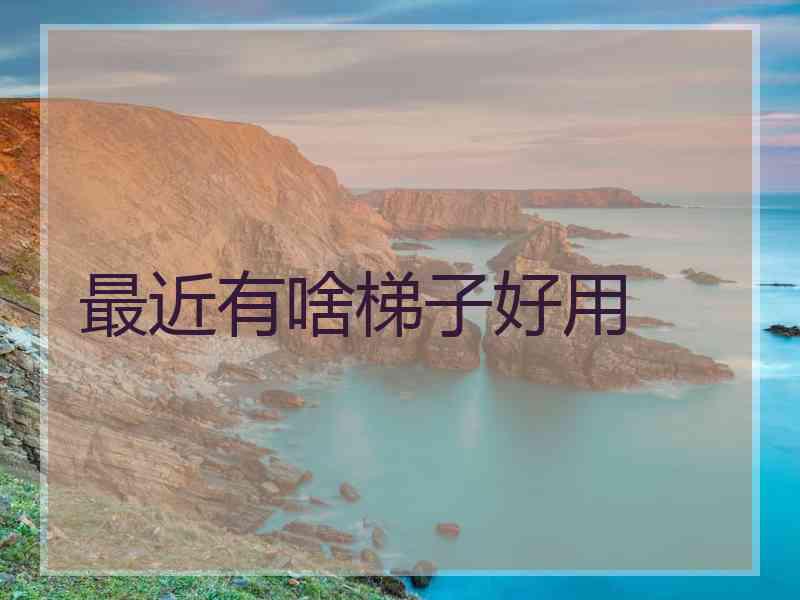 最近有啥梯子好用