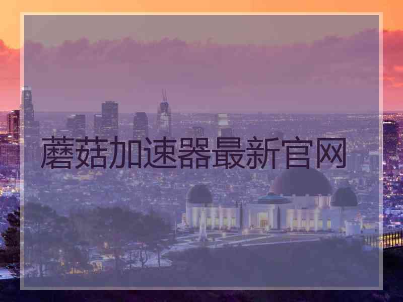 蘑菇加速器最新官网
